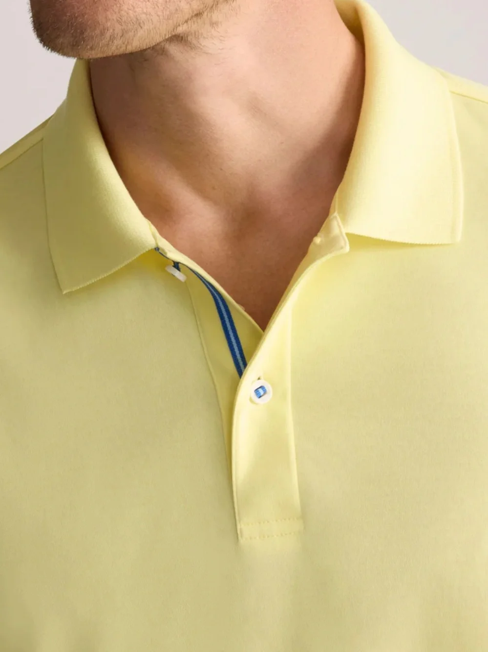 UNTUCKit Damaschino Short Sleeve Polo Yellow